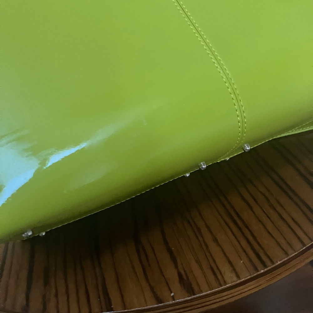 Tod's Lady Di Lime Leather Handbag NWOT - Picture 9 of 11